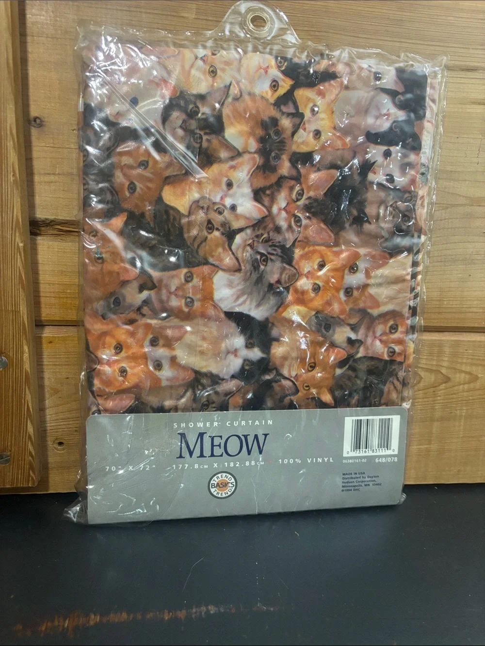 Vintage 1994 New In Package Kitten Curtains (shower)! New Old Stock! NOS